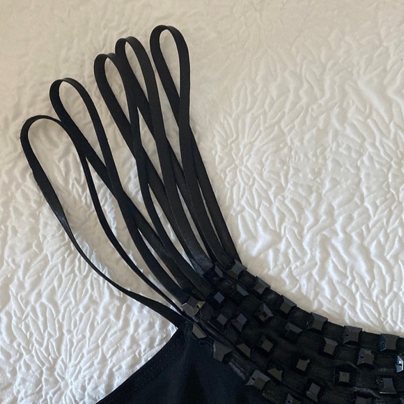 Perseption Concept Square Bead Strappy Tank Top - Picture 4 of 6